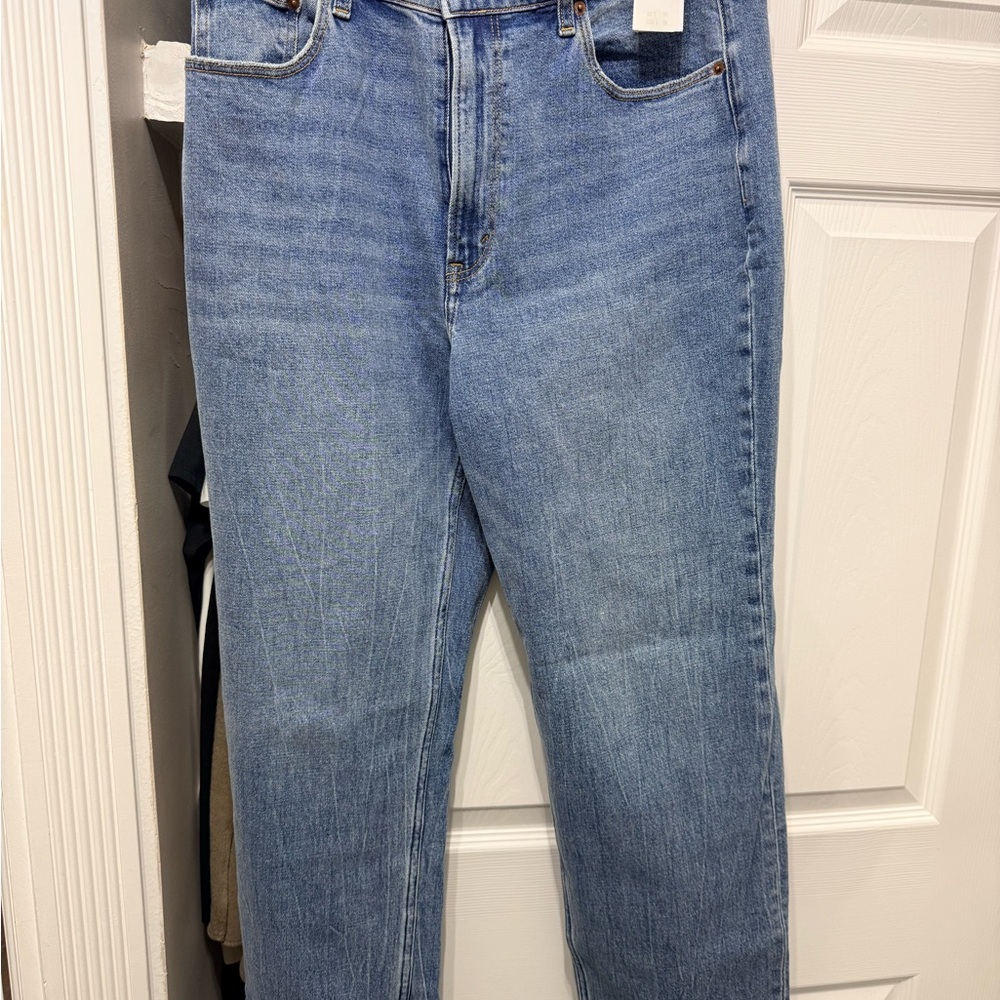 Abercrombie & Fitch Men's Straight Jeans in Light Blue